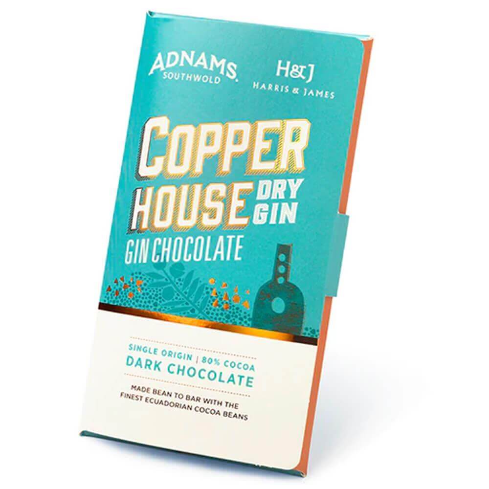 Adnams Copper House Dry Gin Chocolate 80% Dark 86g